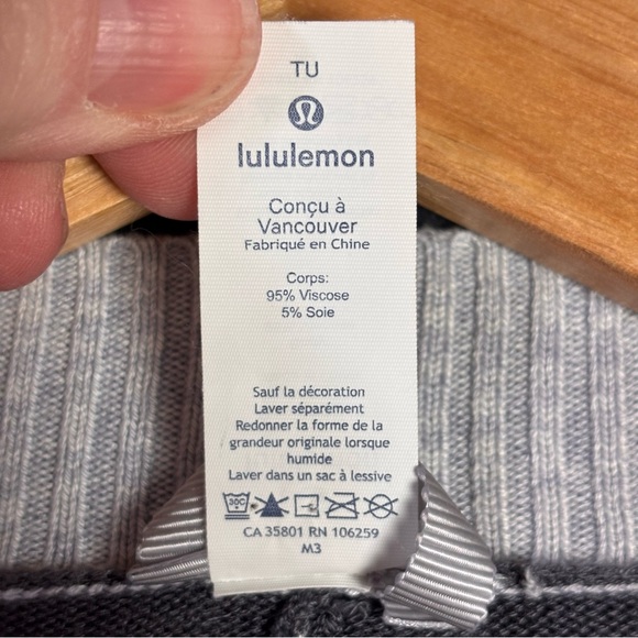 Lululemon Hatha Silk Blend Wrap Dusty Rose, Dk Gray, Heather Gray, Lt Pink – O/S - Picture 5 of 9